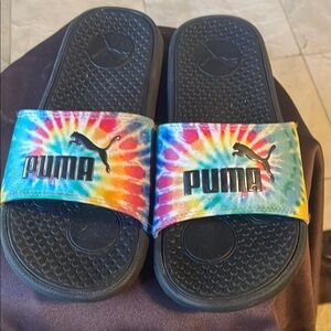 Puma Tie-Dye Slide Sandals